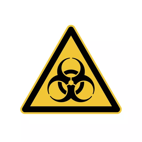 Biyolojik Tehlike Uyarı etiketi