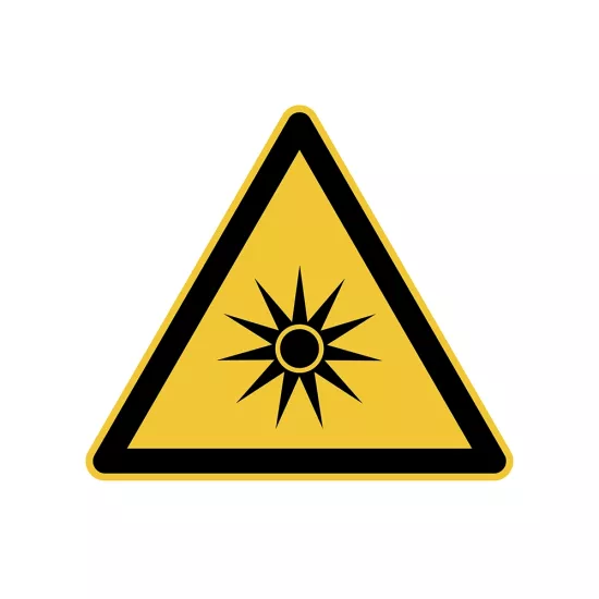 Optik Radyasyon Uyarı Etiketi 