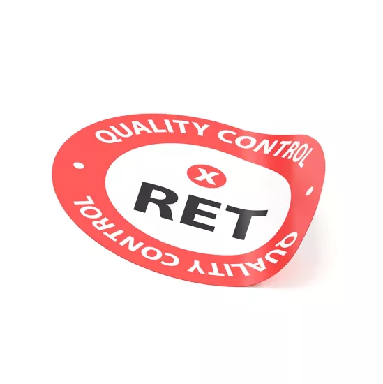Quality control sticker Ret