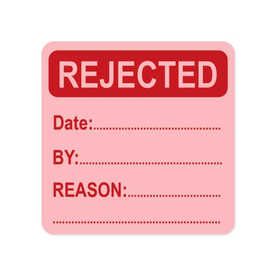 rejected sticker