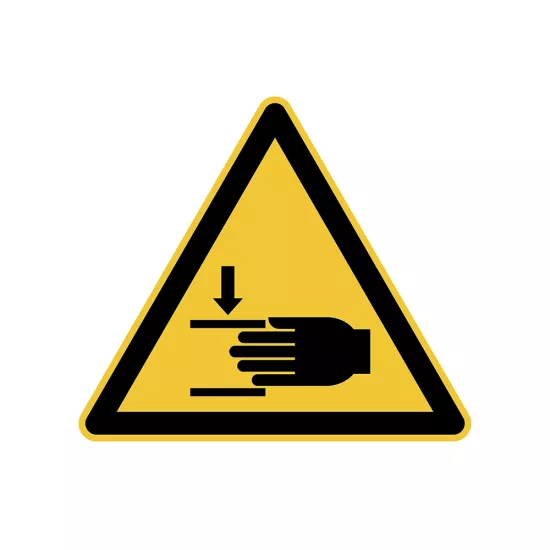 Elleriniz Ezilebilir Uyarı Etiketi 